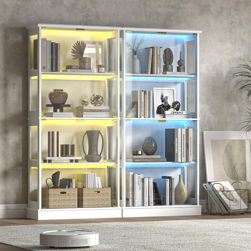 Arlo Duo LED Display Cabinet - Unique Storage Stand