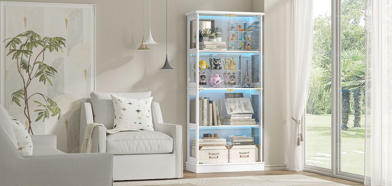 Arlo Duo LED Display Cabinet - Unique Storage Stand