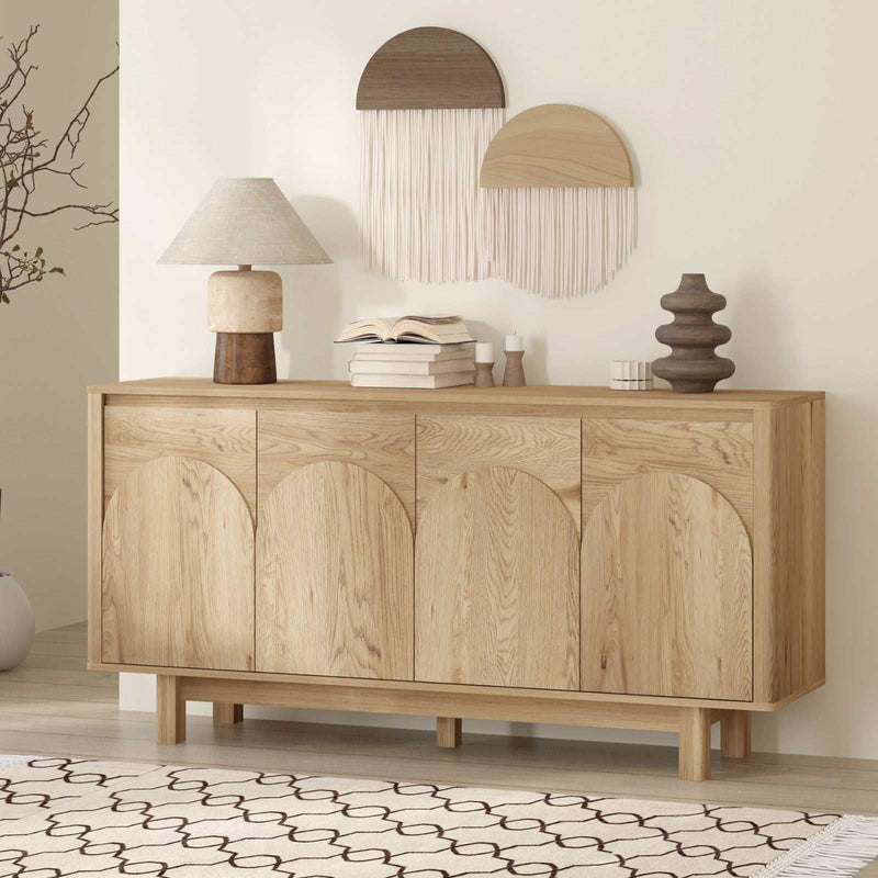 150cm 4-Door Sideboard Cabinet