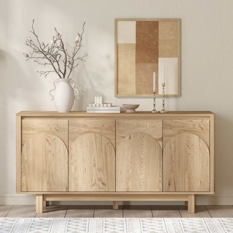 150cm 4-Door Sideboard Cabinet