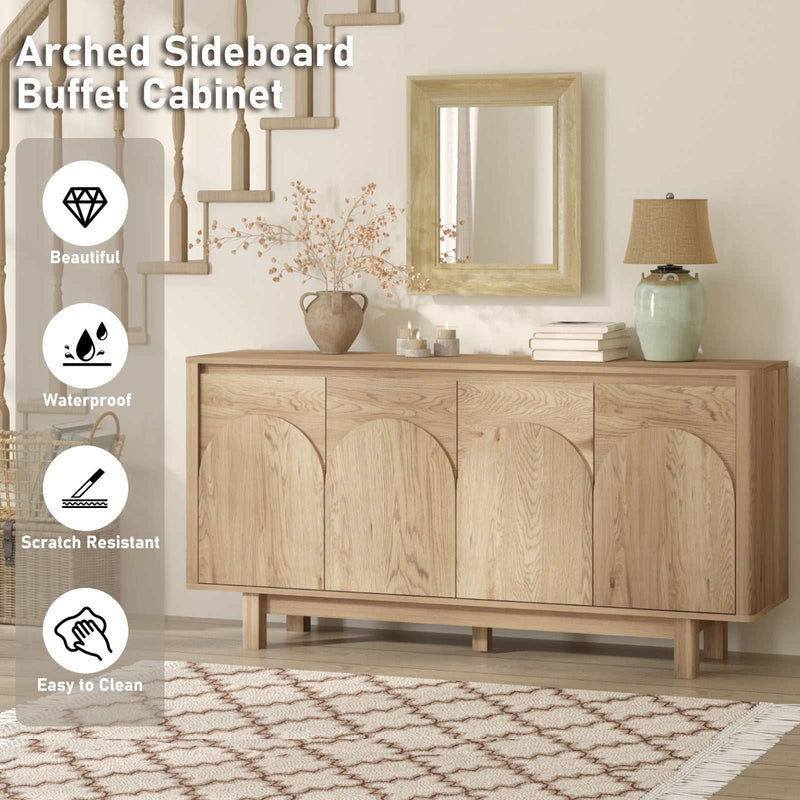 150cm 4-Door Sideboard Buffet Cabinet