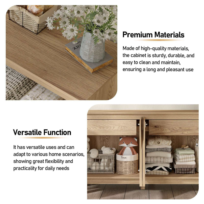 150cm 4-Door Sideboard Buffet Cabinet