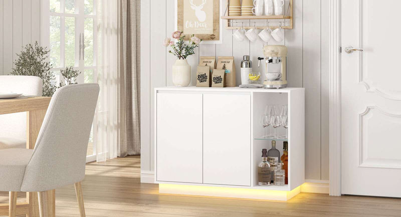 Arlo White Sideboard with LED Lighting