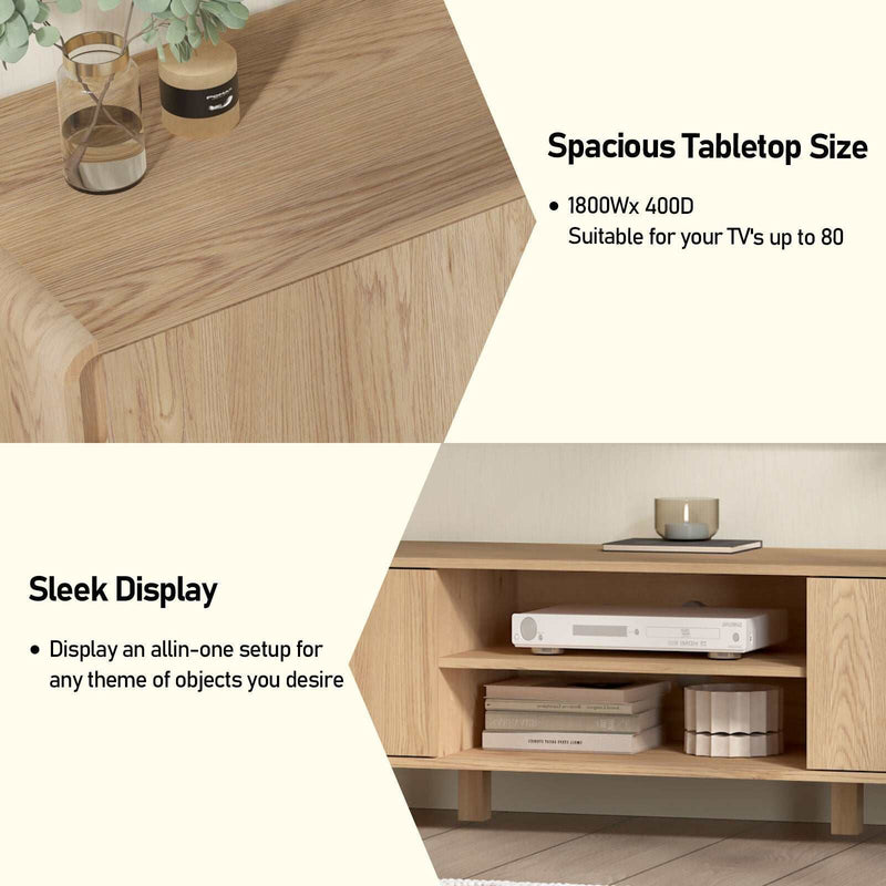 Sabi 180CM TV Entertainment Unit - Ideal for Bedroom and Living Room