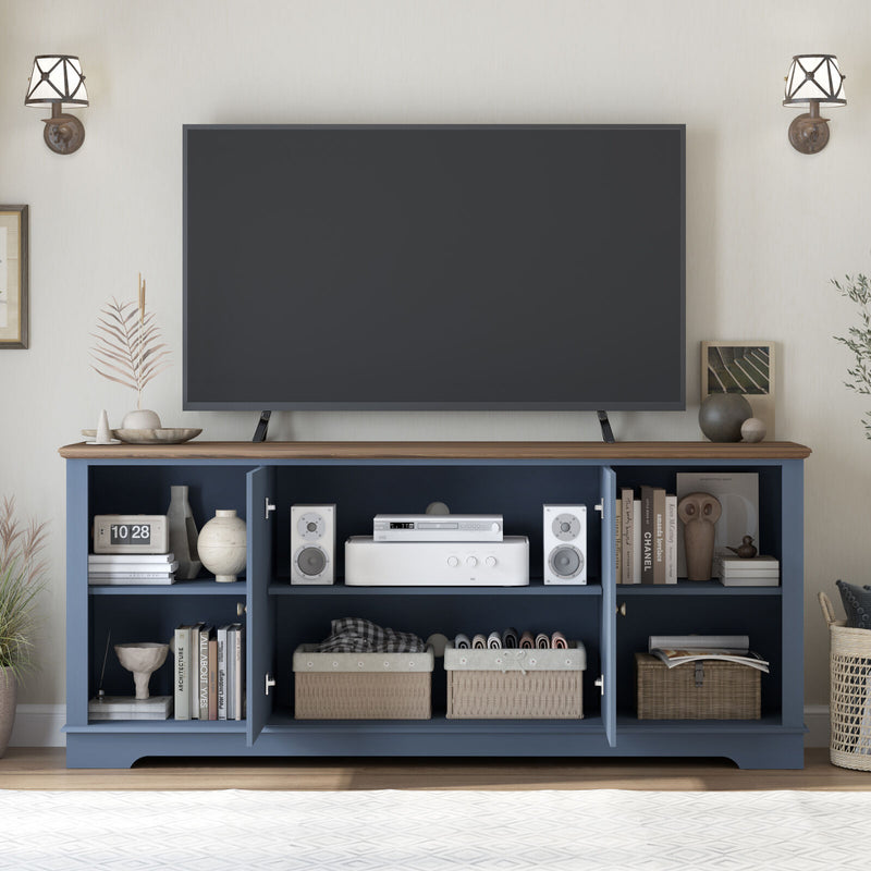 Brook Nautica Blue TV Entertainment Unit Set of 2