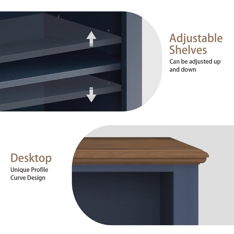 Brook Nautica Blue TV Entertainment Unit Set of 2