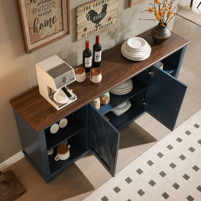 Brook Nautica Blue TV Entertainment Unit - Blending Style and Functionality