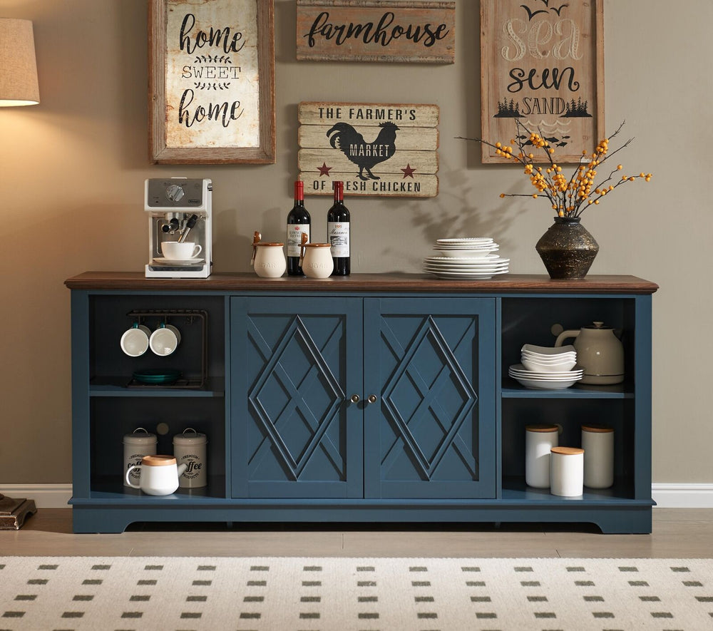 Brook Nautica Blue TV Entertainment Unit - Blending Style and Functionality