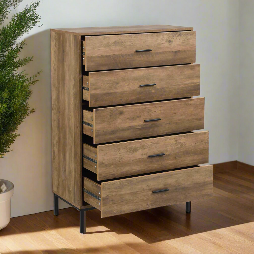 five drawer dresser