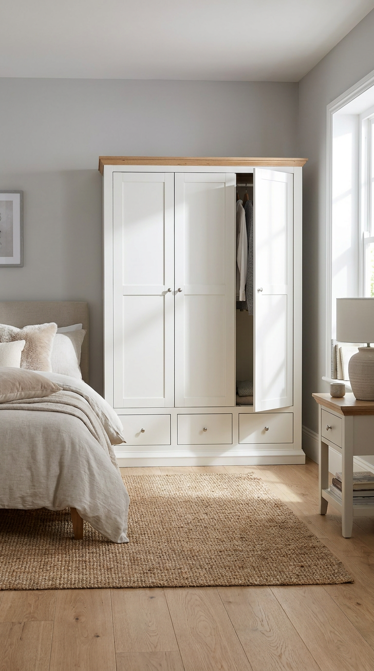 Hannah Wardrobe French Provincial 3 Door 3 Drawer Wardrobe