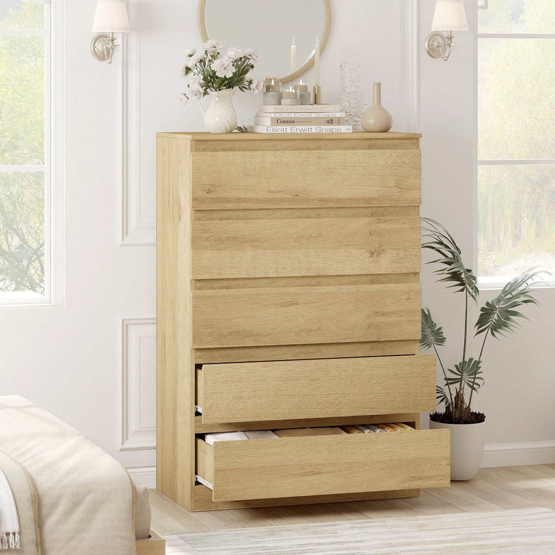 Light Oak 11 Drawers Chest of Drawers Dresser Stylish & Space-Saving Storage Solution
