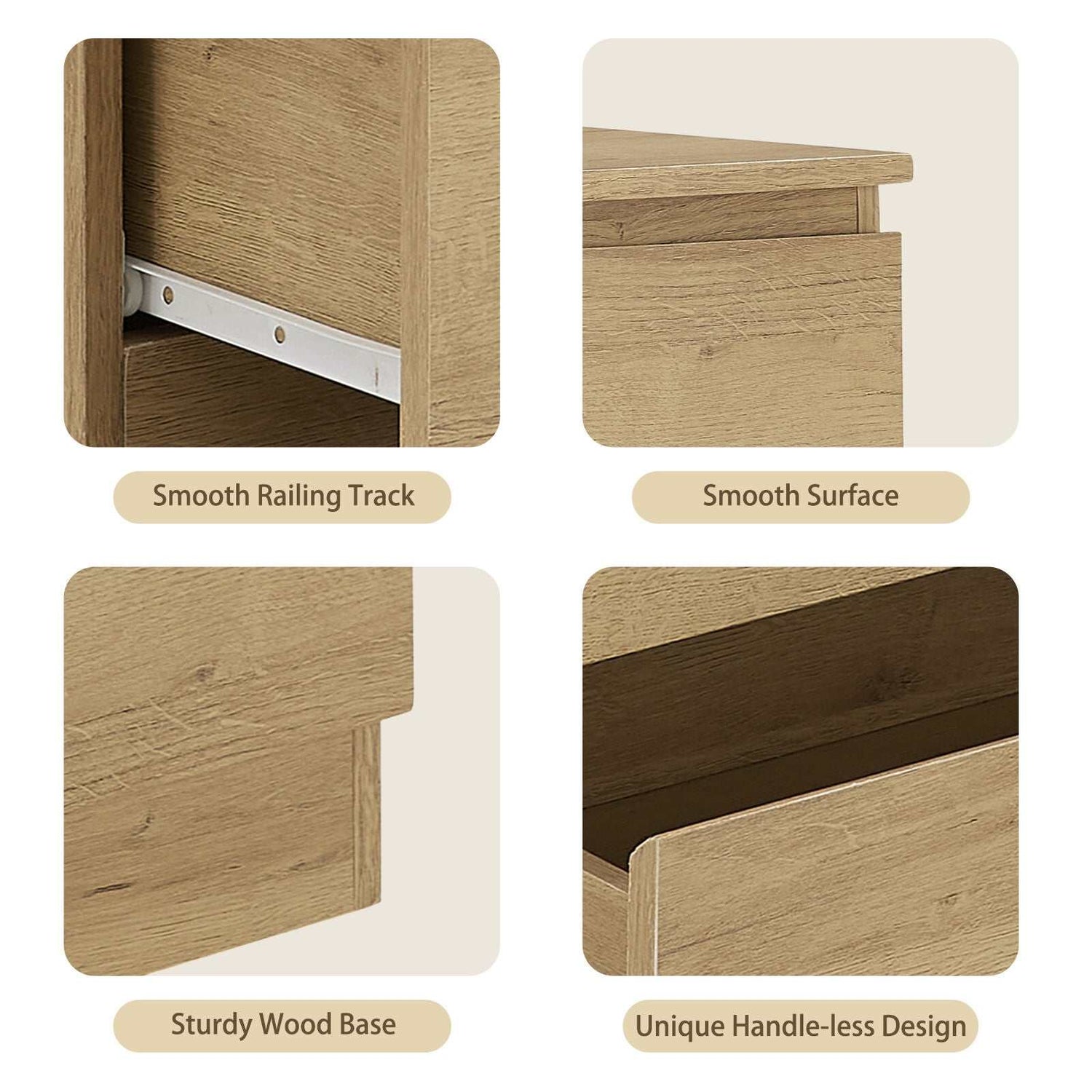 Light Oak 11 Drawers Chest of Drawers Dresser Stylish & Space-Saving Storage Solution