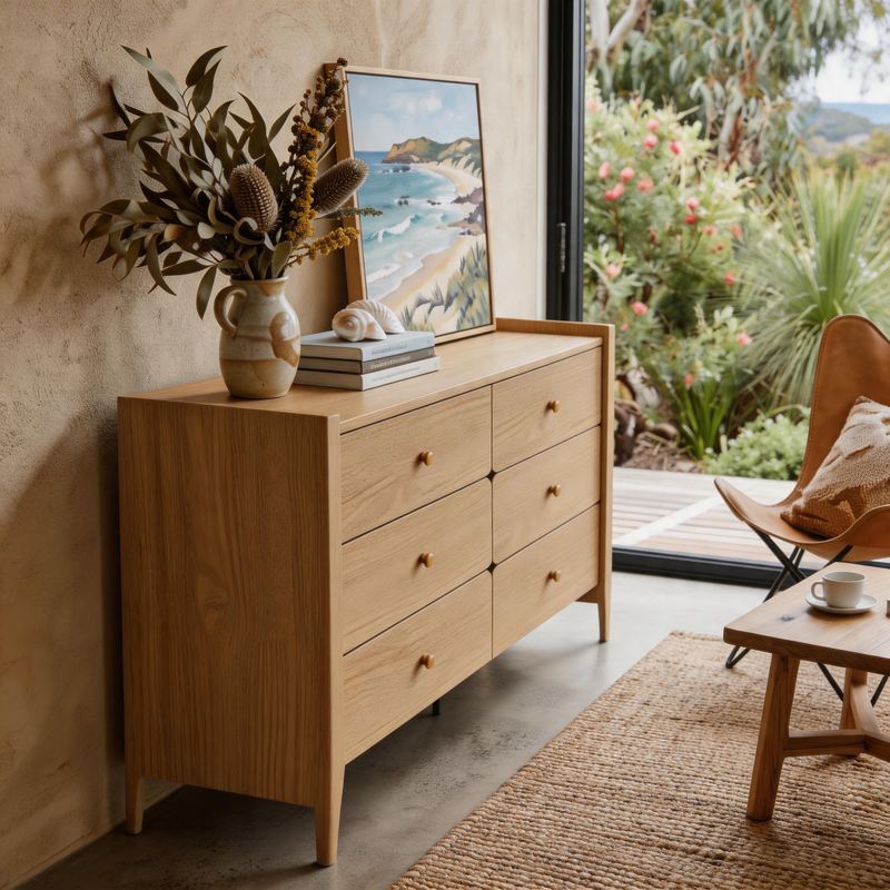 Sundrift Lowboy 6-Drawer Dresser