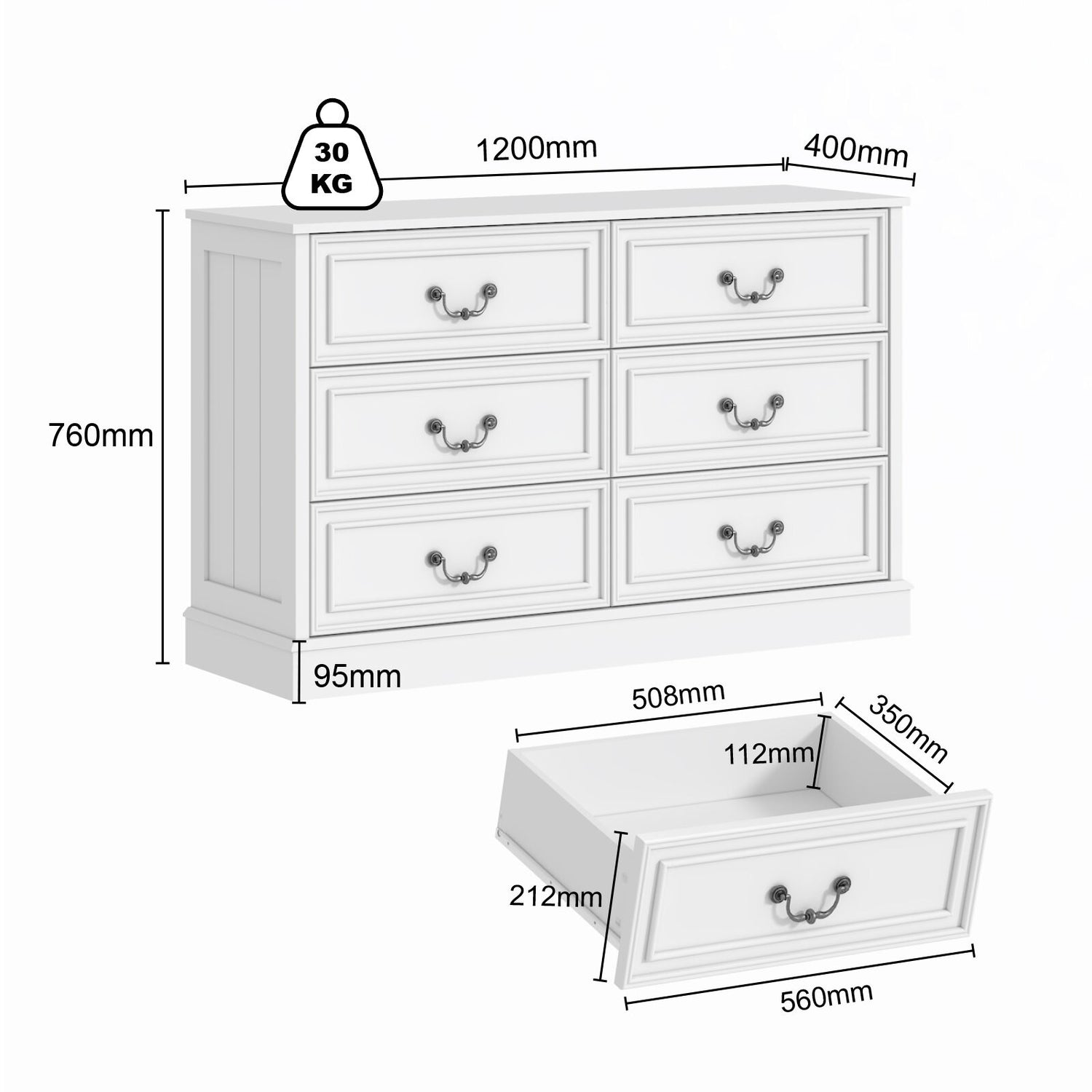 HAMPTON 3-Piece Bedroom Furniture Set