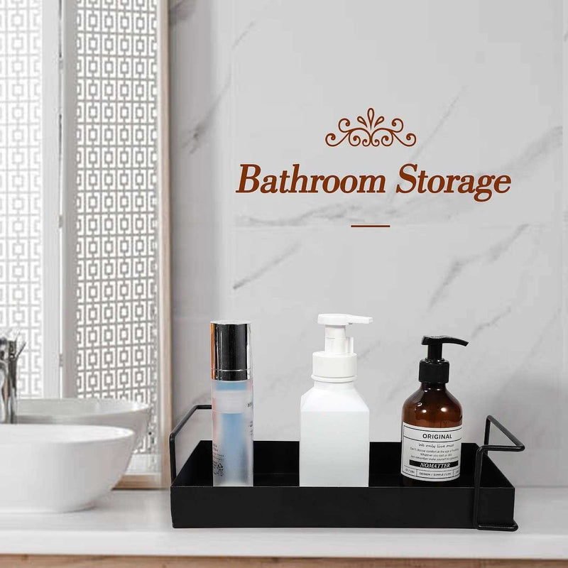 Nordic sleek black decor tray | Stylish Shelf for Organized Spaces
