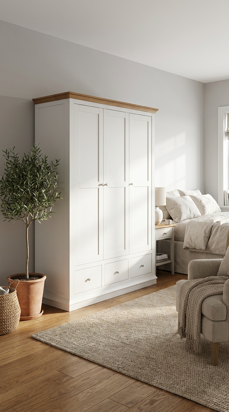 Hannah Wardrobe French Provincial 3 Door 3 Drawer Wardrobe