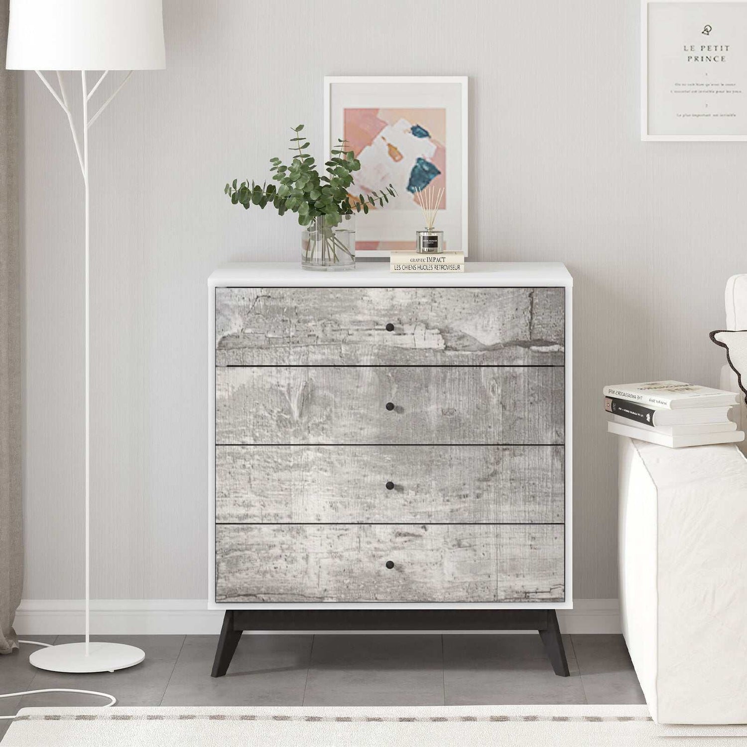 Bella 8 Chest of Drawers Dresser Tallboy Set of 2 | Elegant Storage Solution