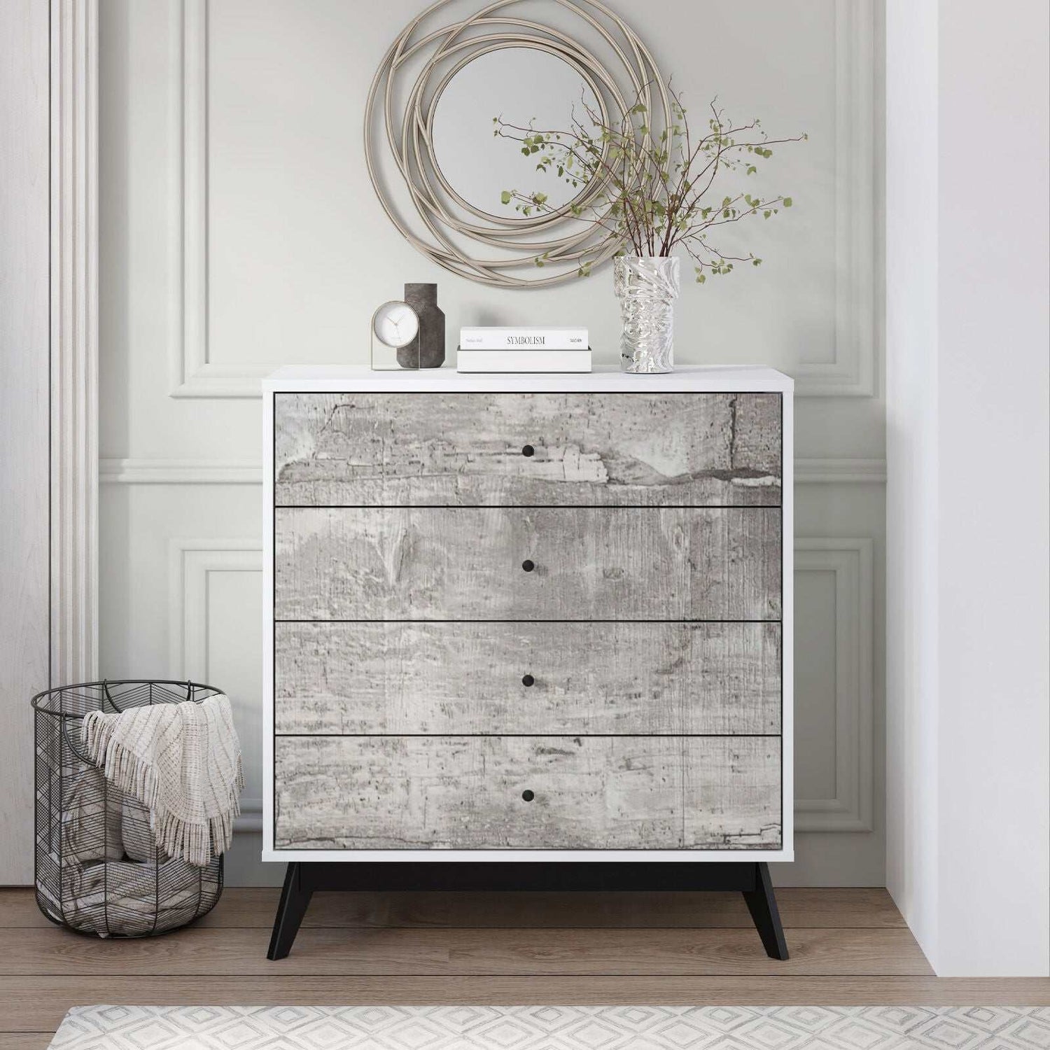 Bella 8 Chest of Drawers Dresser Tallboy Set of 2 | Elegant Storage Solution