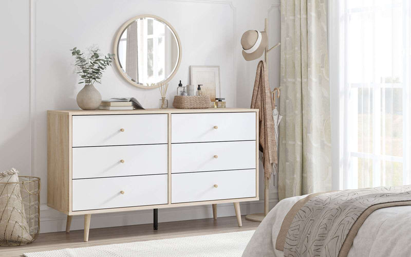 Scandi 12 Lowboy Dresser – 12 Drawer Storage Cabinet for Modern Living