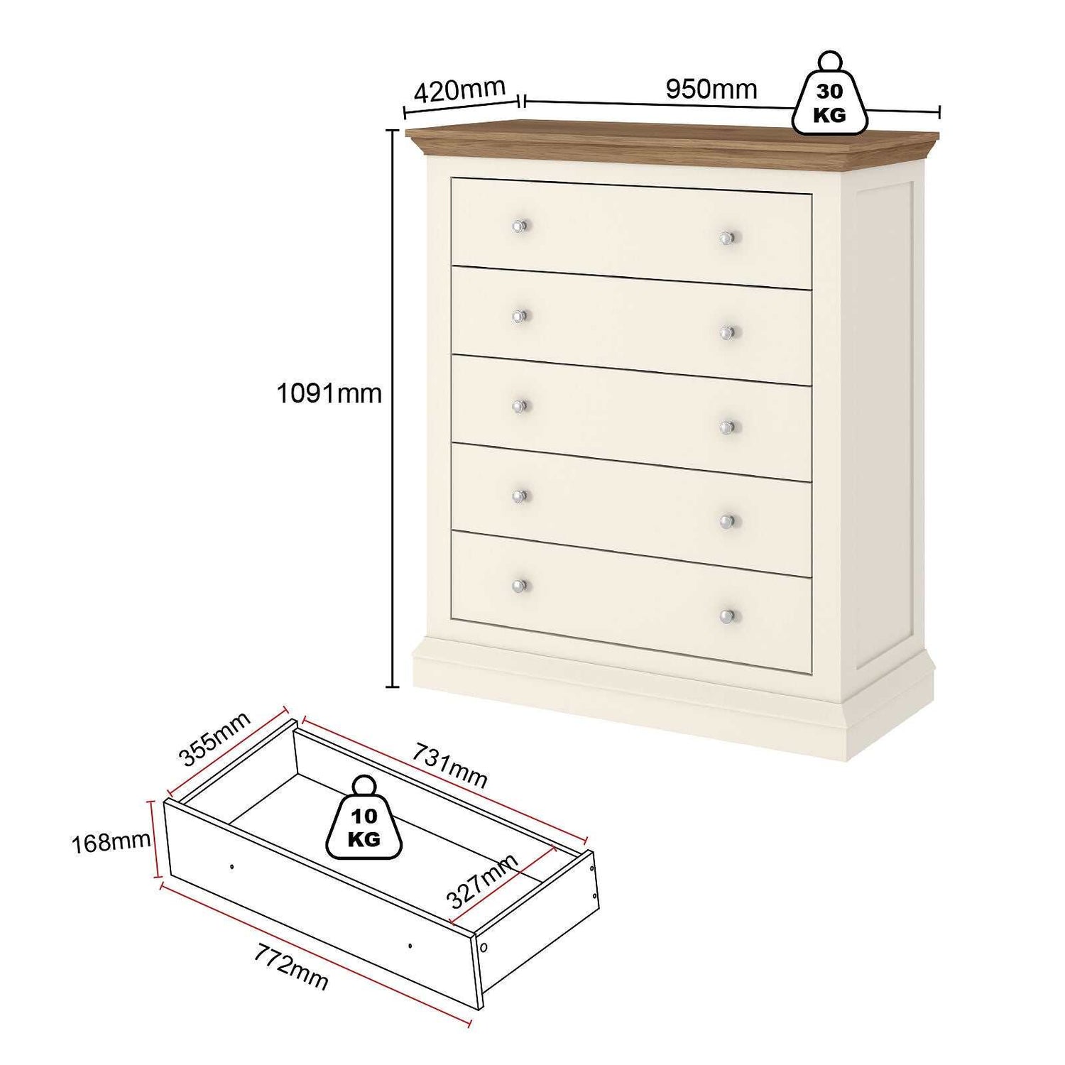 Hannah 5 – Everyday Bedroom Dresser