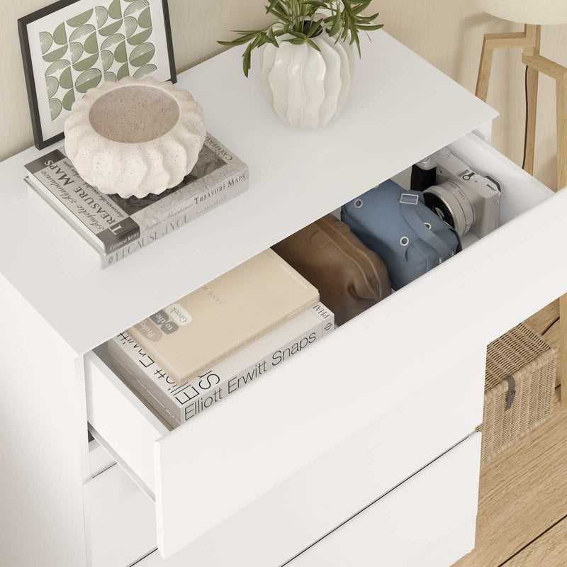 Modern 4 Drawer Dresser Wooden Dresser Chest of Drawers for Bedroom