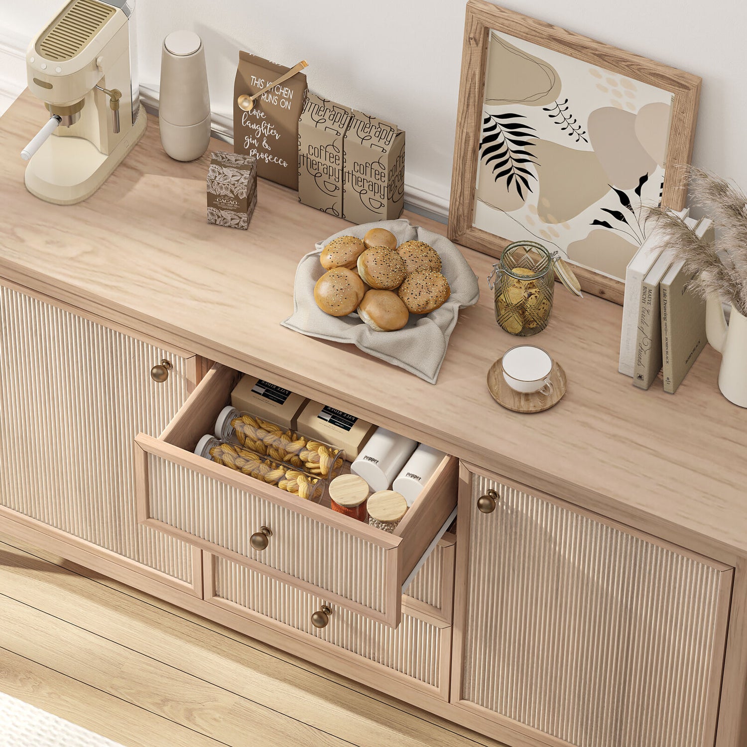 Vera 150cm Buffet Sideboard – Spacious & Stylish Storage Solution