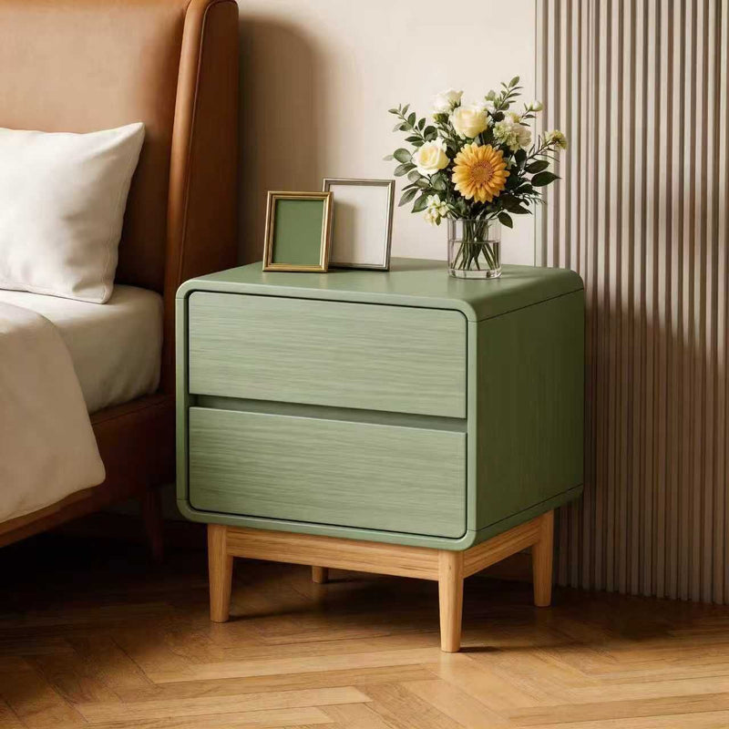 Blossom Green 2 Drawer Bedside Table