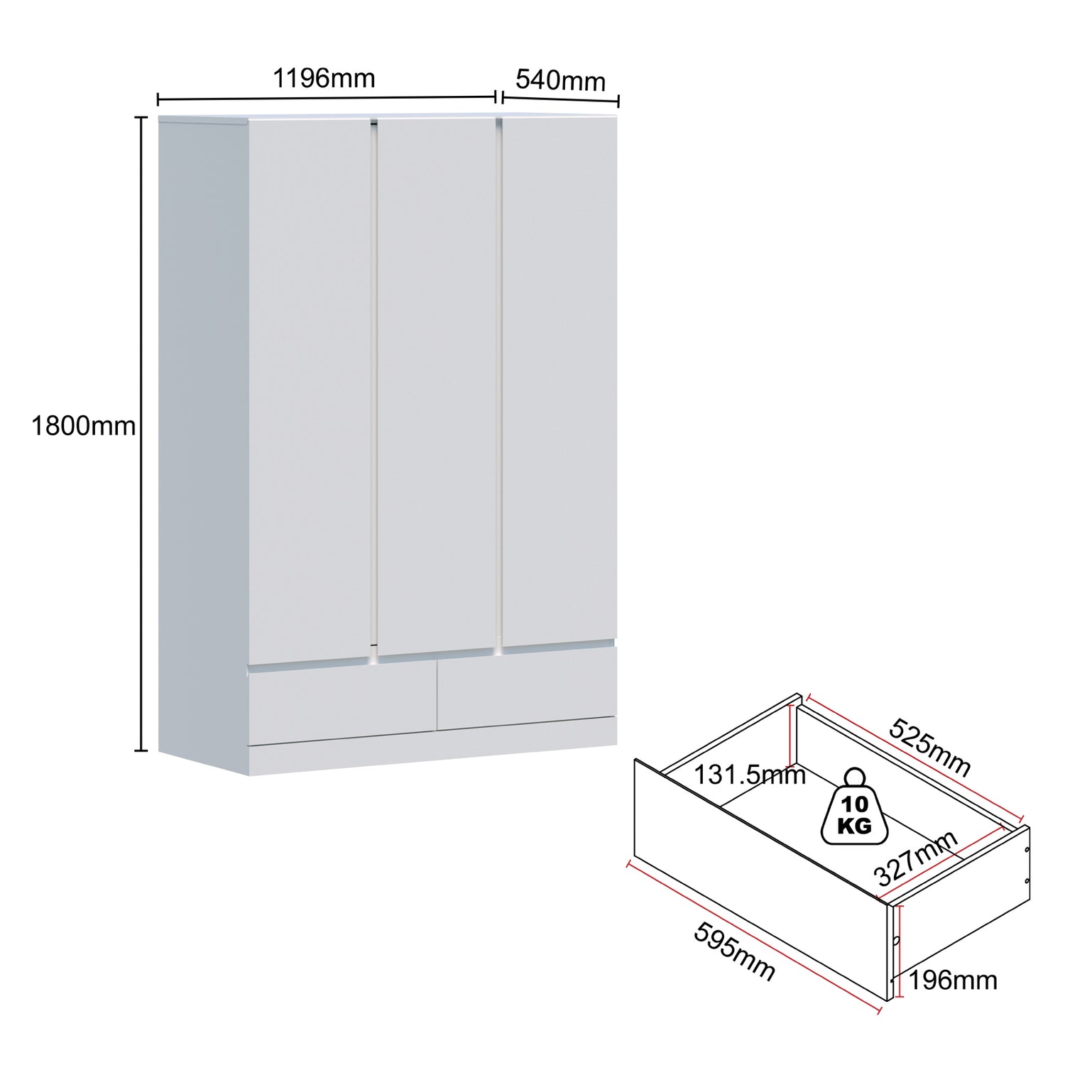 The Felix Modern Sleek Wardrobe Bundle - Maximum Bedroom Storage Solution
