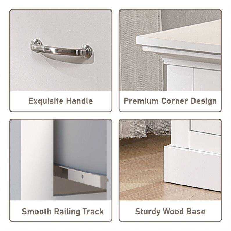 Ashford White Bedside Tables – Set of 2