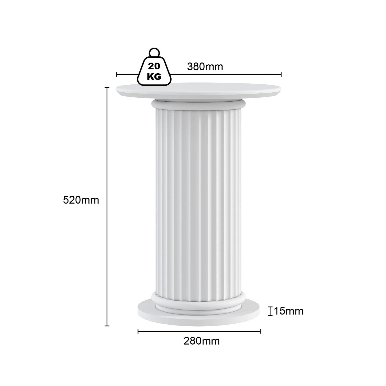 Roman Column Side Table