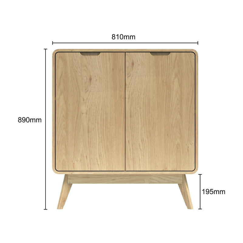 Sabi Serve – Two door wine cabinet