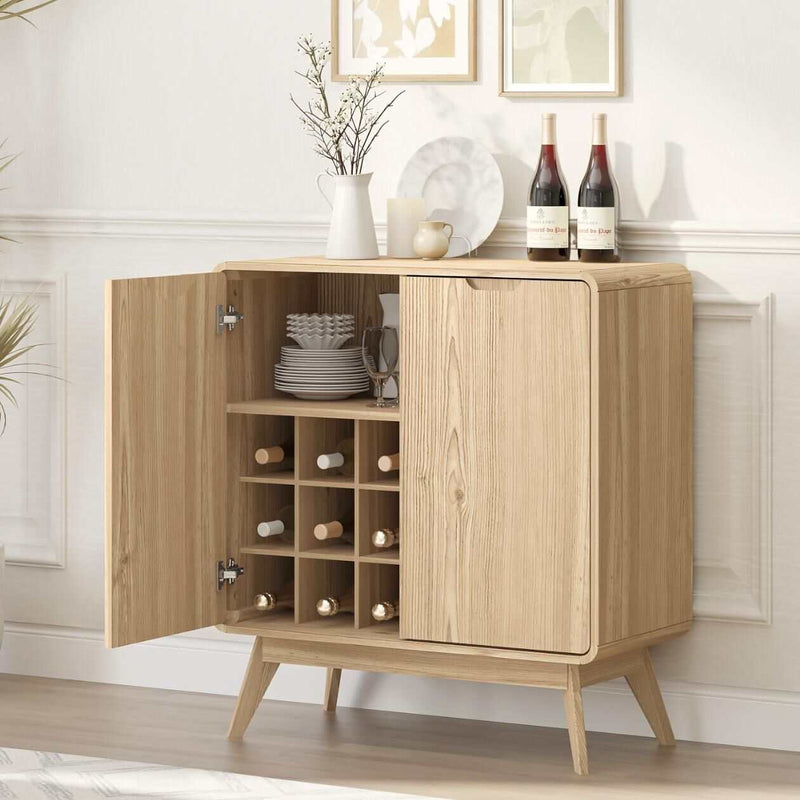 Sabi Serve – Two door wine cabinet