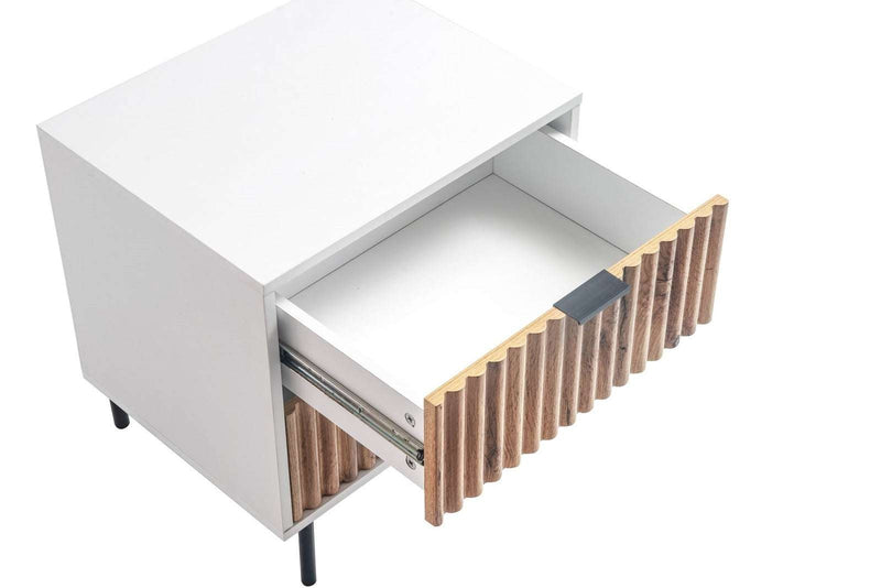 Chelsea 2 Drawer Bedside Table with Dresser for Stylish Bedroom Storage