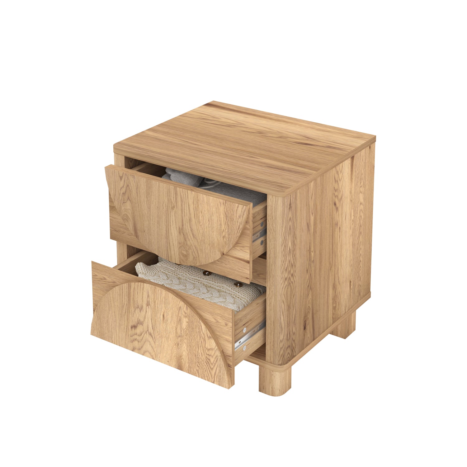 Eden Arched Bedside Table with 2 Drawers – Perfect for Bedroom or Living Room