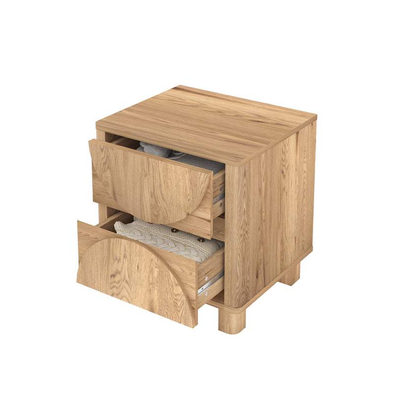 Eden Arched Bedside Table with 2 Drawers – Perfect for Bedroom or Living Room