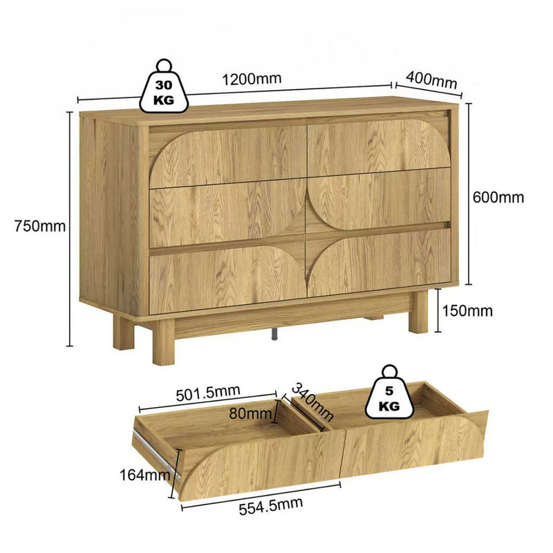 Eden Duo - Modern Chest of 12 Drawers