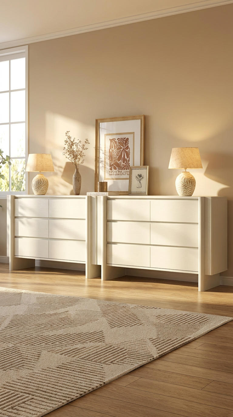Taylor 12 Drawer Chest Duo Set of 6 Drawer