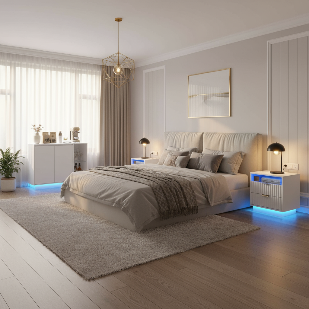 Complete Arlo 3-Piece Set in Luxury Bedroom