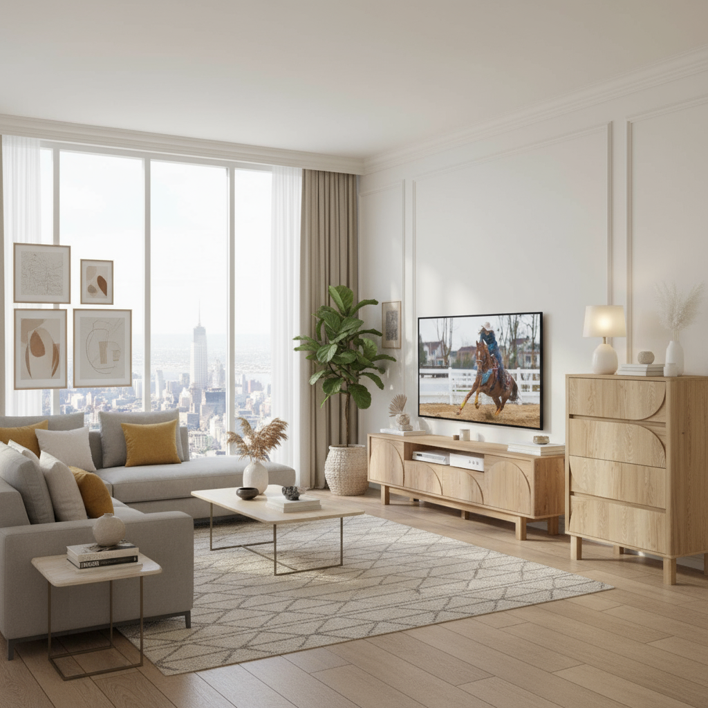 Eden TV Unit & Tallboy Bundle - Wide Angle