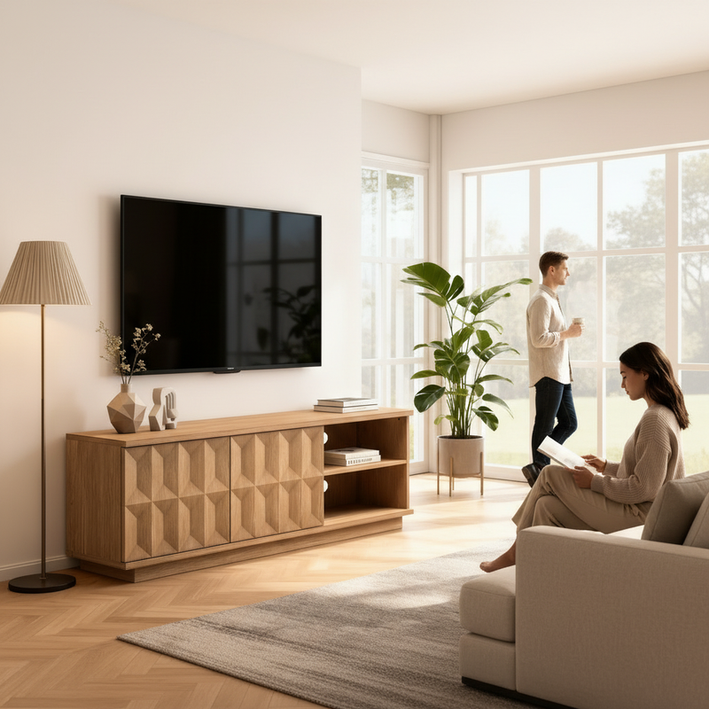 Luxury open lounge with people enjoying the space