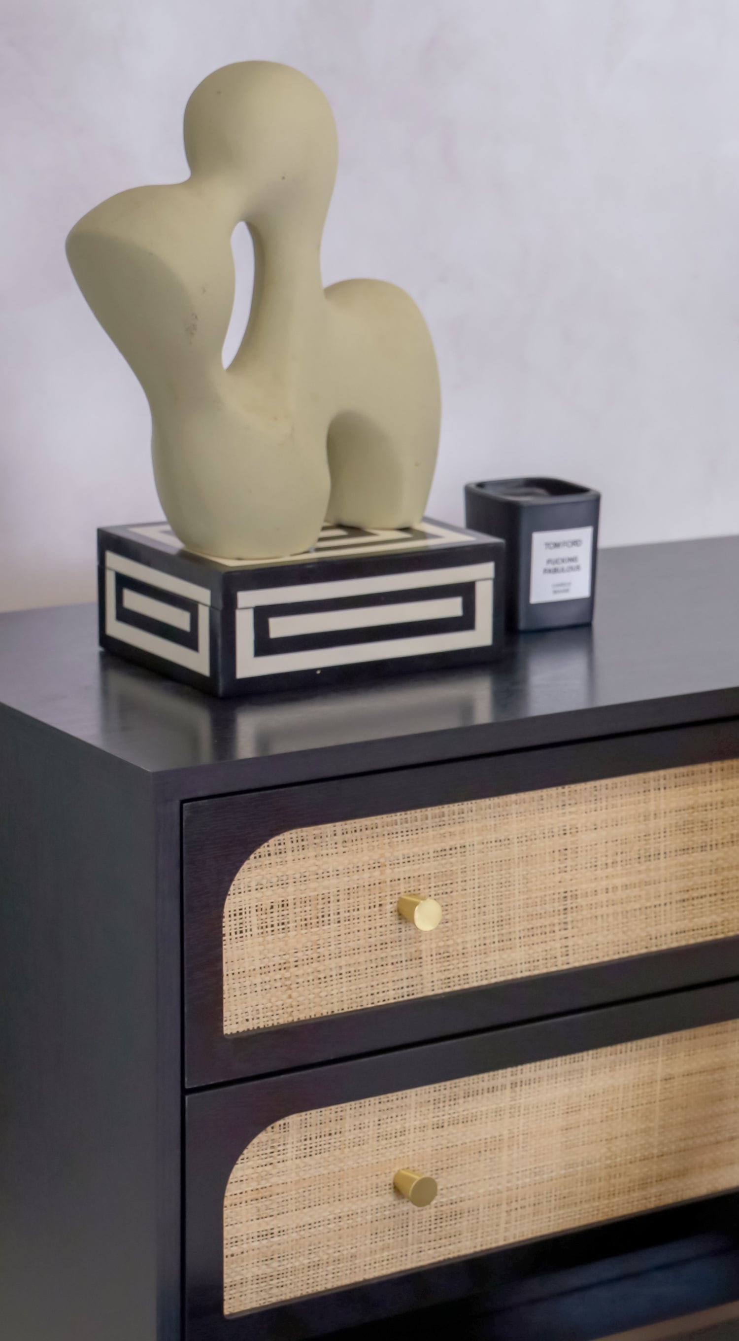 Elisa black 5 drawer Chest of Drawers Dresser