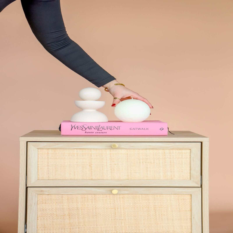Nara Rattan Bedside Table – 2 Drawers
