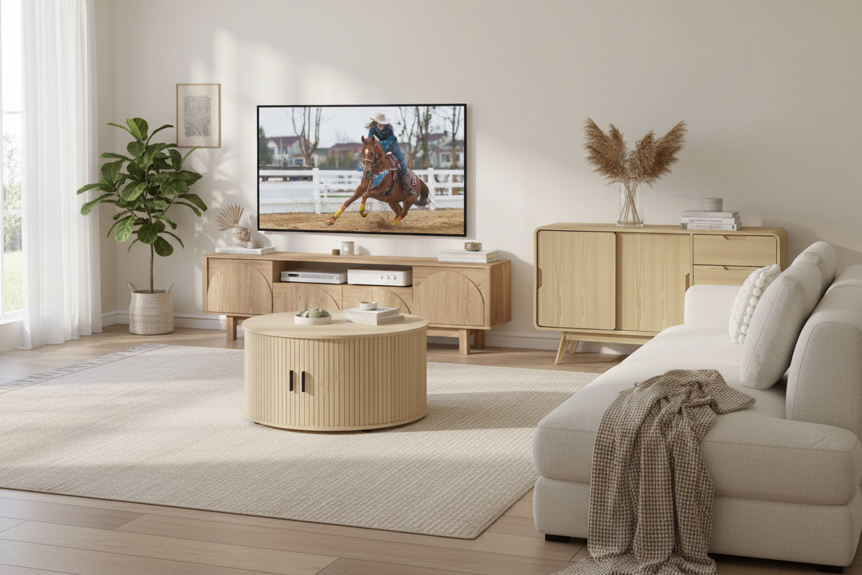 Modern Living Room Set - Complete View