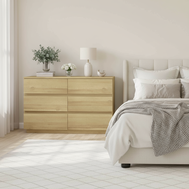 Natural Oak Dresser with Bed Corner