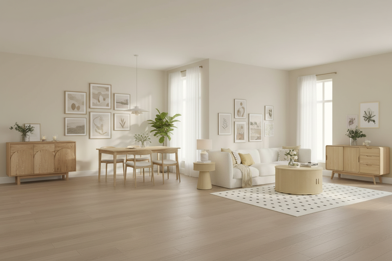 Oak Living Collection - Full Panoramic View